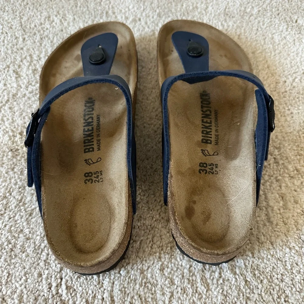 Birkenstock Gizah size 7 Navy - Picture 2 of 5
